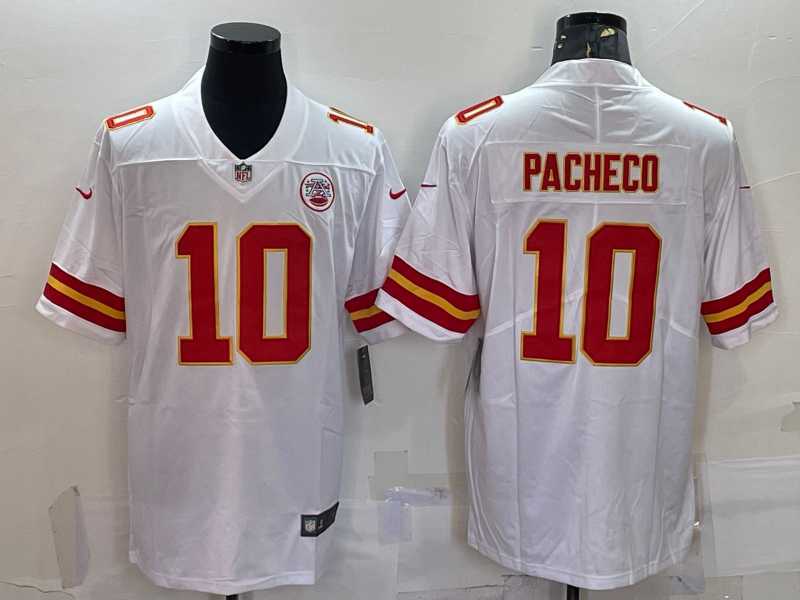 Men & Women & Youth Kansas City Chiefs #10 Isiah Pacheco White 2022 Vapor Untouchable Stitched NFL Nike Limited Jersey